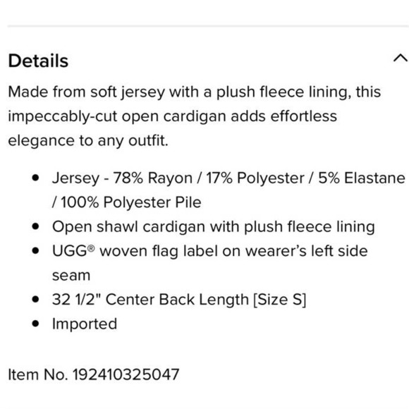 UGG Adriana Shawl Cardigan - Picture 12 of 13